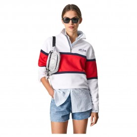 блуза,дамски,блузи,pepe,jeans,chloe,sweatshirt,white