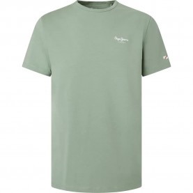 тениска,мъжки,тениски,pepe,jeans,original,basic,3n,short,sleeve,t,shirt,green,(casting)