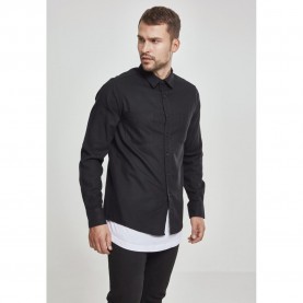 мъжки,ризи,urban,classics,shirt,basic,flanell,black