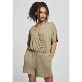 Urban classics Modal romper - Green (Green Khaki) дамски,гащеризони,urban,classics,modal,romper,green,(green,khaki)
