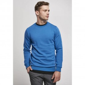 Блуза Urban Classics Organic Basic Crew sweatshirt - Blue блуза,мъжки,пуловери,urban,classics,organic,basic,crew,sweatshirt,blue
