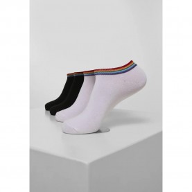 чорапи,мъжки,чорапи,urban,classics,rainbow,no,show,socks,4,pairs,black,(black,white)