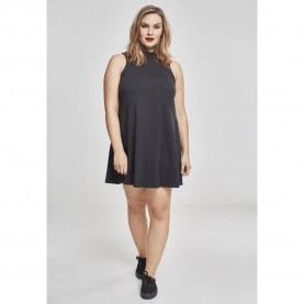 Рокля Urban classics A-Line sleeveless dress - Black (Black) рокля,дамски,поли,и,рокли,urban,classics,a,line,sleeveless,dress,black,(black)