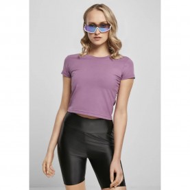 тениска,дамски,тениски,urban,classics,stretch,cropped,short,sleeve,t,shirt,purple