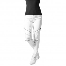 Панталони Urban classics Stretch Biker pants - White панталони,дамски,панталони,urban,classics,stretch,biker,pants,white