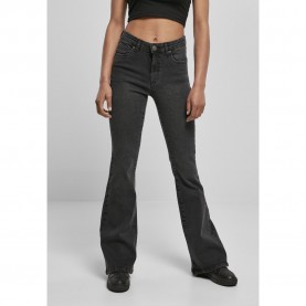 дънки,дамски,панталони,urban,classics,jeans,high,waist,flared,black