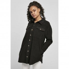 Риза с дълъг ръкав Urban classics Corduroy long sleeve shirt - Black (Black) риза,с,дълъг,ръкав,дамски,ризи,мъжки,ризи,urban,classics,corduroy,long,sleeve,shirt,black,(black)