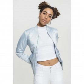 Яке Urban classics Satin jacket - Blue (Blue) яке,мъжки,якета,дамски,якета,и,палта,urban,classics,satin,jacket,blue,(blue)