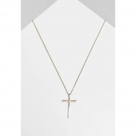 бижутерия,urban,classics,necklace,big,basic,cross,yellow,(gold)