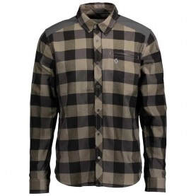 карирана,риза,мъжки,ризи,scott,check,ft,long,sleeve,shirt,green,(dust,beige,dark,grey)