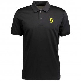 Scott FT short sleeve polo - Black (Black / Sulphur Yellow) дамски,блузи,с,яка,мъжки,блузи,с,яка,scott,ft,short,sleeve,polo,black,(black,sulphur,yellow)