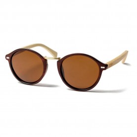 слънчеви,очила,слънчеви,очила,ocean,sunglasses,lille,polarized,sunglasses,brown,(dark,brown,shiny,silver,metal)