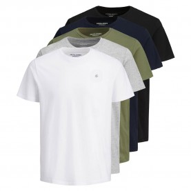 тениска,мъжки,тениски,jack,&,jones,jxj,short,sleeve,crew,neck,t,shirt,5,units,multicolor