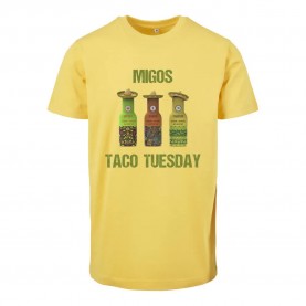 тениска,мъжки,тениски,mister,tee,migos,tuesday,taco,t,shirt,yellow,(yellow,violet)
