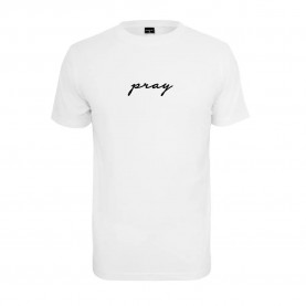 тениска,мъжки,тениски,mister,tee,pray,emb,t,shirt,white