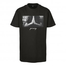 Тениска Mister tee J Miter Pray short sleeve T-shirt - Black (Black) тениска,мъжки,тениски,дамски,тениски,mister,tee,j,miter,pray,short,sleeve,t,shirt,black,(black)