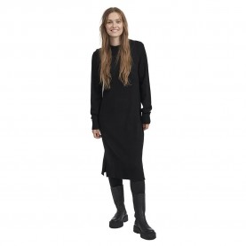 Рокля Vila Ril Crew dress - Black (Black) рокля,дамски,поли,и,рокли,vila,ril,crew,dress,black,(black)