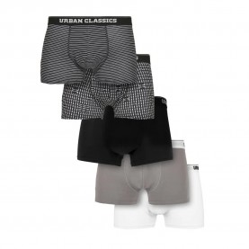 боксерки,мъжко,бельо,urban,classics,set,of,5,s,organic,boxers,black,white,gray,(black)