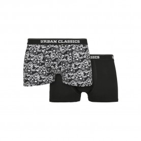 боксерки,мъжко,бельо,urban,classics,set,of,2,s,organic,boxers,black,(black)