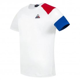 тениска,детски,тениски,le,coq,sportif,bat,n°2,short,sleeve,t,shirt,white,(new,optical,white,blue,electro,red,electro)