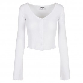 блуза,дамски,пуловери,дамски,плетени,дрехи,urban,classics,cropped,rib,sweater,white,(white)
