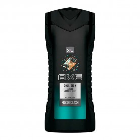 хигиена,тяло,axe,collision:,leather,&,cookies,400ml,shower,gel,black,(black,blue)