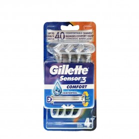 хигиена,аксесоари,gillette,sensor3,confort,shaver,4,units,silver,(blue,white)