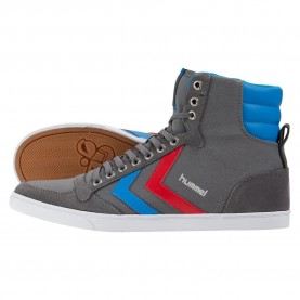 маратонки,мъжки,маратонки,hummel,slimmer,stadil,high,trainers,brown,(castlerock,ribbon,red,bril,blue)