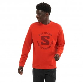 блуза,дамски,блузи,salomon,outlife,sweatshirt,red,(aura,orange)