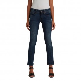 Дънки G-Star Midge Straight jeans - Blue (Blue) дънки,дамски,панталони,g,star,midge,straight,jeans,blue,(blue)
