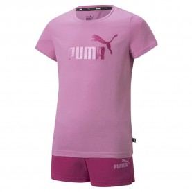 тениска,детски,тениски,puma,logo,short,sleeve,t,shirt,pink,(opera,mauve)