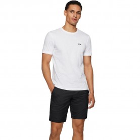 тениска,мъжки,тениски,boss,tee,curved,short,sleeve,t,shirt,white