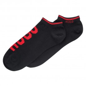чорапи,мъжки,чорапи,hugo,logo,socks,2,pairs,black,(black)