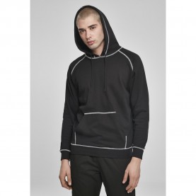 блуза,мъжки,пуловери,urban,classics,hooded,sweatshirt,contrast,stitching,black
