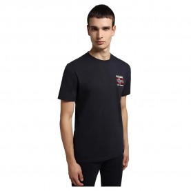 Тениска Napapijri S-Verres short sleeve T-shirt - Black (Blue Marine) тениска,мъжки,тениски,napapijri,s,verres,short,sleeve,t,shirt,black,(blue,marine)