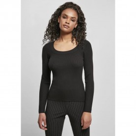 блуза,дамски,пуловери,дамски,плетени,дрехи,urban,classics,wide,neckline,sweater,black