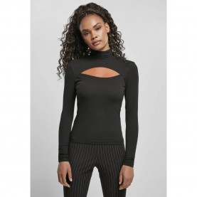 тениска,дамски,тениски,urban,classics,long,sleeve,high,neck,t,shirt,black