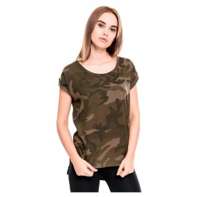 тениска,дамски,тениски,urban,classics,ba,shaped,short,sleeve,t,shirt,camouflage,green,(green)