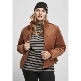 яке,дамски,якета,и,палта,urban,classics,corduroy,puffer,big,jacket,orange