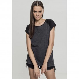 тениска,дамски,тениски,urban,classics,raglan,contract,short,sleeve,t,shirt,brown,(marron,foncé,noir)