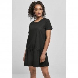 Тениска Urban classics Dress Valance short sleeve T-shirt - Black (Black) тениска,дамски,тениски,urban,classics,dress,valance,short,sleeve,t,shirt,black,(black)