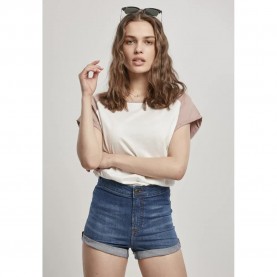 тениска,дамски,тениски,urban,classics,contrast,raglan,big,short,sleeve,t,shirt,white,(white,pink)