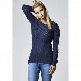 блуза,дамски,пуловери,дамски,плетени,дрехи,urban,classics,sweater,navy,blue,(blue)