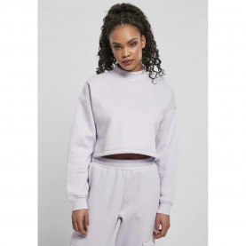 блуза,дамски,блузи,urban,classics,cropped,oversized,high,neck,crew,big,sweatshirt,violet,lila,(purple)