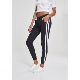 панталони,дамски,панталони,urban,classics,college,contrast,pants,black,(black,white,black)