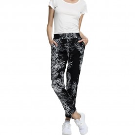 панталони,дамски,панталони,urban,classics,beach,pants,black,(black,white)