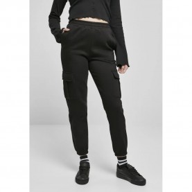 Панталони Urban classics High Waist Cargo pants - Black (Black) панталони,мъжки,панталони,дамски,панталони,urban,classics,high,waist,cargo,pants,black,(black)