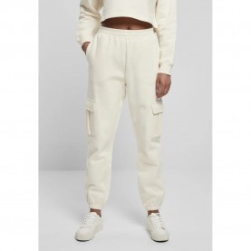 панталони,дамски,панталони,urban,classics,high,waist,cargo,pants,white