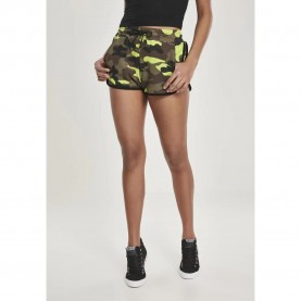 Къси панталони Urban classics Printed Hot shorts - Yellow / Camouflage къси,панталони,дамски,панталони,urban,classics,printed,hot,shorts,yellow,camouflage