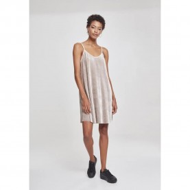 Рокля Urban classics Velvet Lip dress - Beige (Beige) рокля,дамски,поли,и,рокли,urban,classics,velvet,lip,dress,beige,(beige)